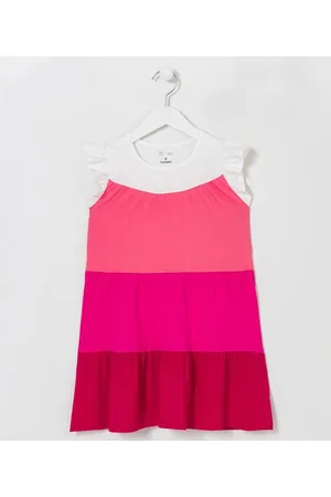 Fuzarka Vestido Marias Infantil com Recortes - Tam 5 a 14 anos