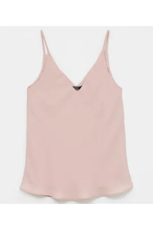 Cortelle Regata Básica Alça Fina Lisa Crepe