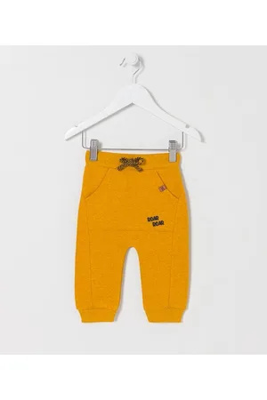 Teddy Boom Calça Infantil em Moletom com Bolso Canguru e Amarração no Cós - Tam 0 a 18 Meses