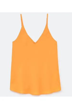Cortelle Regata Básica Alça Fina Lisa Crepe