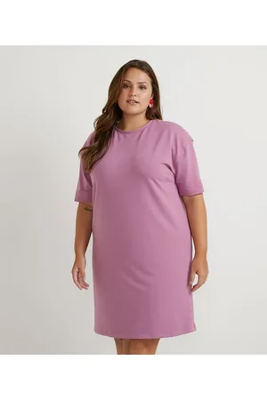 Ashua Curve e Plus Size Vestido Curto em Moletinho com Recortes Curve & Plus Size