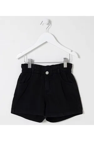 Fuzarka Short Clochard em Jeans com Bolsos - Tam 5 a 14 anos