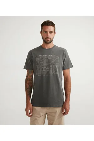 Marfinno Camiseta Manga Curta com Estampa Brewing Process