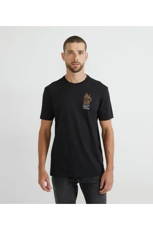 Marfinno Camiseta Manga Curta com Estampa de Copo Cooler de Cerveja