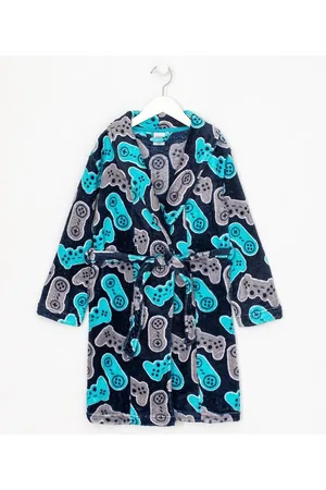 Cubus Roupão Infantil em Fleece Estampa de Game - Tam M ao GG