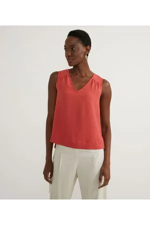 Cortelle Blusa Regata Texturizada com Pespontos nos Ombros