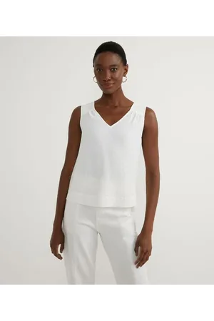 Cortelle Blusa Regata Texturizada com Pespontos nos Ombros