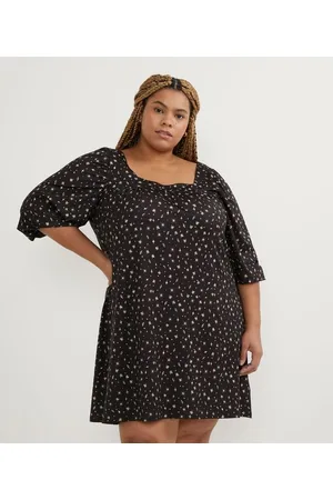 Ashua Curve e Plus Size Vestido Curto em Jersey Estampado Curve & Plus Size