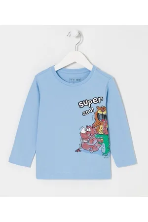 Póim (1 a 5 anos) Camiseta Infantil com Estampa de Bichinhos Amigos - Tam 1 a 5 anos
