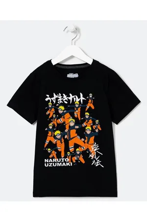 Camiseta Naruto Uzumaki Manga Longa Infantil