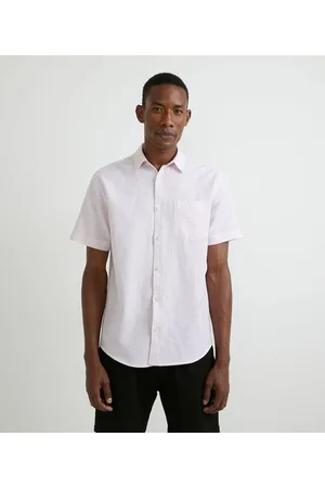 Marfinno Camisa Comfort em Linho com Manga Curta