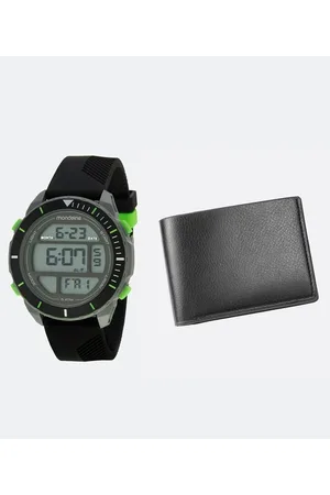 Mondaine Kit Relógio Masculino Digital com Pulseira em Silicone e Caixa 32318G0MVNV2KR