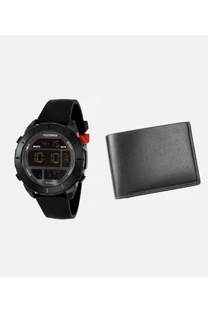 Mondaine Kit Relógio Masculino com Pulseira de Silicone e Caixa em Poliuretano 32319G0MVNV1KR