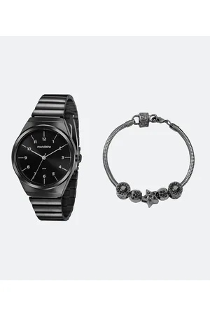 Mondaine Kit Relógio Masculino com Pulseira em Aço e Caixa em Metal 32157LPMVPE3KE