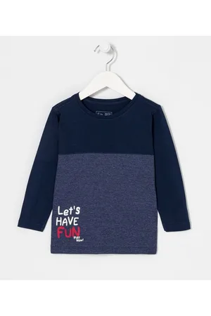 Póim (1 a 5 anos) Camiseta Infantil com Recorte e Estampa Let