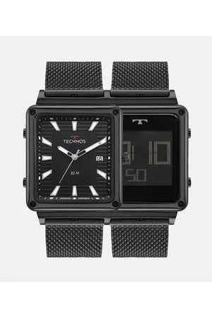 Technos Relógio com Pulseira em Aço e Caixa em Metal 1S13CX/1P
