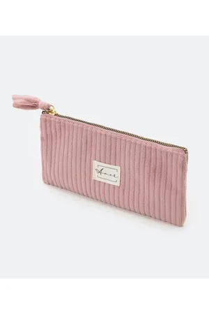 Cubus Nécessaire Envelope em Veludo Textura Cotelê