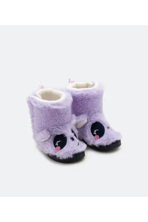 Cubus Pantufa Botinha em Fleece com Bordado de Panda - 19/20 ao 27/28