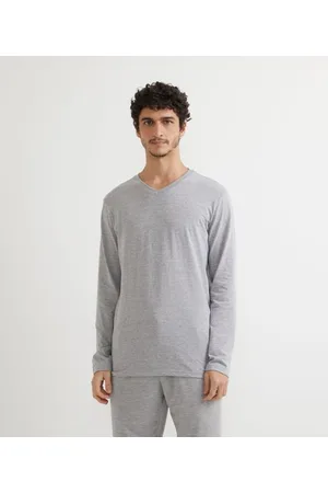 Viko Camiseta Pijama Manga Longa com Gola V