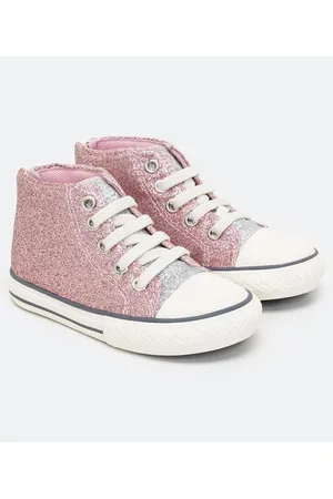 Póim (1 a 5 anos) Tênis Infantil Abotinado com Glitter - Tam 20 ao 27