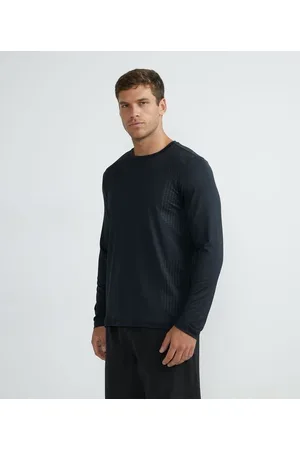 Get Over Camiseta Esportiva Manga Longa com Estampa Geométrica