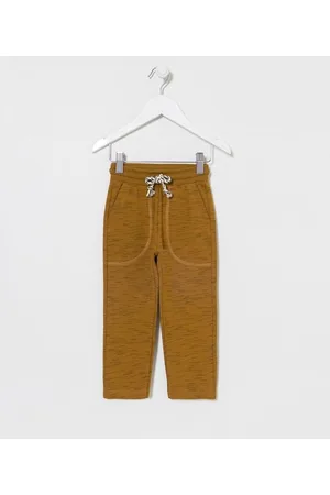 Póim (1 a 5 anos) Calça Infantil em Algodão com Bolsos - Tam 1 a 4 Anos