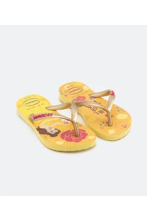 Havaianas Chinelo Infantil com Estampa da Princesa Bela - Tam 23/24 ao 35/36