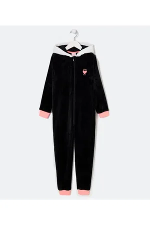 Cubus Pijama Jumper Infantil em Fleece com Bordado de Panda - Tam 1 a 10 anos