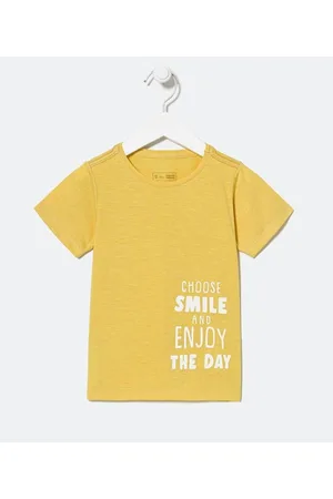 Póim (1 a 5 anos) Camiseta Infantil com Estampa Lateral - Tam 1 a 5 anos