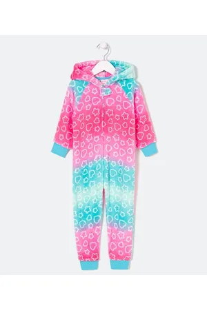 Cubus Pijama Jumper Infantil em Fleece com Estampa Lhama Degradê - Tam 2 a 10 anos
