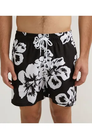 Ripping Bermuda com Cós Elástico Estampa Floral