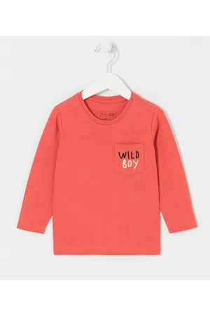 Póim (1 a 5 anos) Camiseta Infantil com Estampa Frente e Costas - Tam 1 a 5 anos
