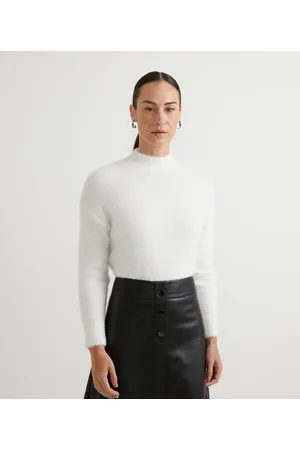 Cortelle Blusa em Poliamida Gola Alta com Pelinhos