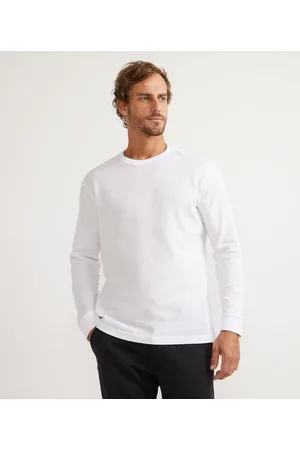 Marfinno Camiseta Comfort em Algodão Texturizado Manga Longa
