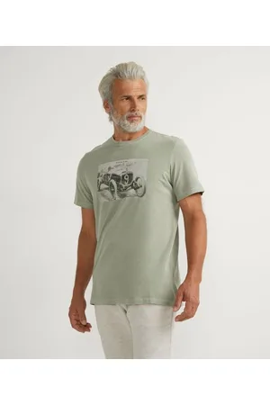 Marfinno Camiseta Comfort em Algodão com Estampa de Carro Antigo