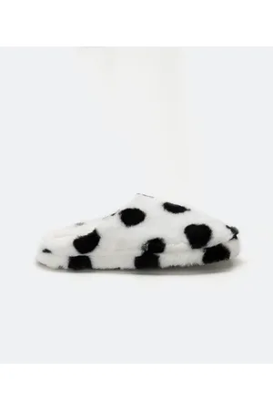Cubus Pantufa Chinelo Peluciada com Estampa de Pintinhas