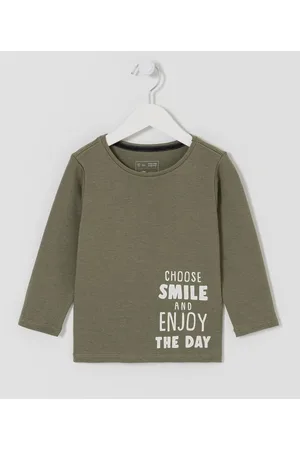 Póim (1 a 5 anos) Camiseta Infantil com Estampa Lettering - Tam 1 a 5 anos