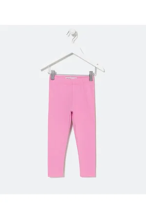 Póim (1 a 5 anos) Calça Legging Infantil em Cotton sem Estampa - Tam 1 a 5 anos