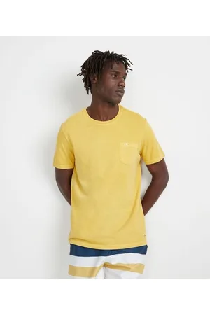 Marfinno Camiseta Manga Curta em Algodão Lavada com Bolso