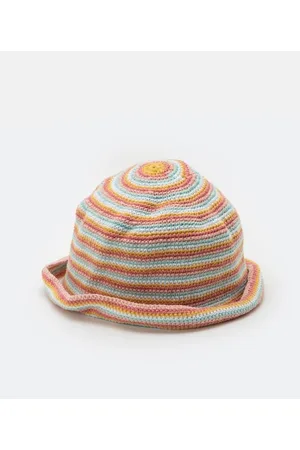 Cubus Chapéu Bucket em Algodão com Listras Coloridas