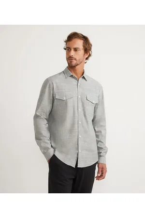 Marfinno Camisa Comfort em Viscolinho Manga Longa