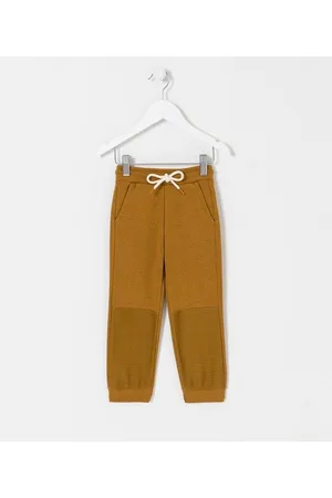 Póim (1 a 5 anos) Calça Infantil em Moletom com Recortes Texturizado - Tam 1 a 5 anos