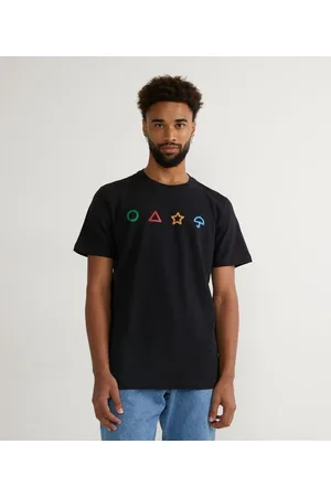 Round 6 Camiseta em Meia Malha Manga Curta com Estampa