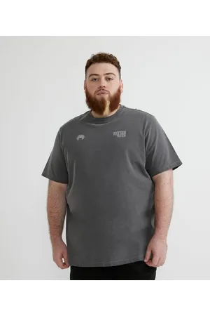 Ripping Camiseta Regular Em Algodão Manga Curta com Estampa Praieira Minimalista - Plus Size