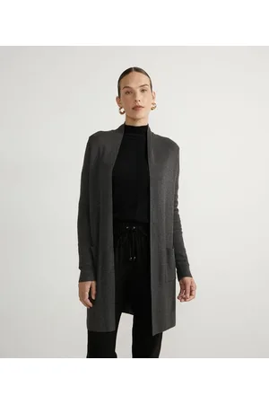 Cortelle Cardigan Alongado em Tricô com Bolsos