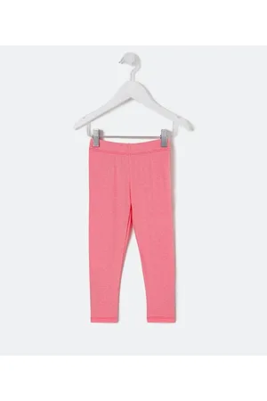 Póim (1 a 5 anos) Calça Legging em Cotton Neon com Glitter - Tam 1 a 5 anos