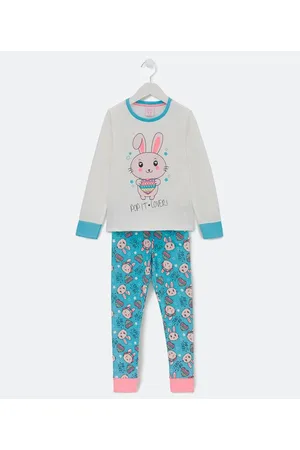 Pijama Infantil Manga Curta Estampa Gato Tam 1 a 8