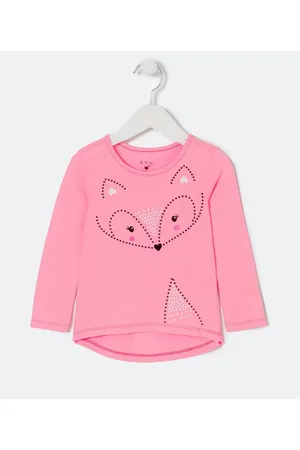 Póim (1 a 5 anos) Blusa Infantil com Estampa de Raposa - Tam 1 a 5 anos