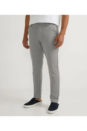 Marfinno Calça Slim em Moletom Alfaiatada com Bolsos