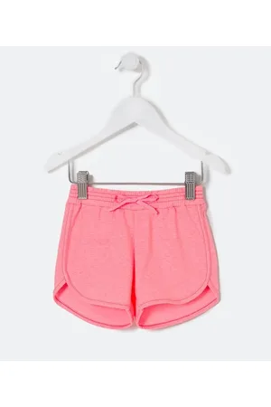 Póim (1 a 5 anos) Short Infantil Neon com Glitter - Tam 1 a 5 anos